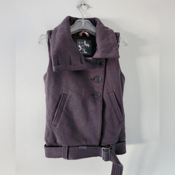 ARITZIA | Community Jacket Sleeveless Vest Organic Cotton Grey Sz XS - Picture 2 of 7